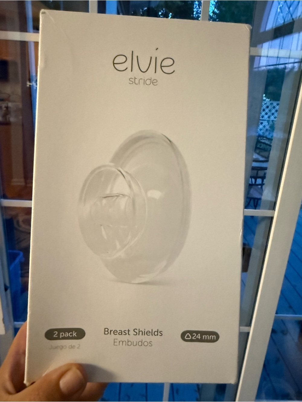 Elvie Stride 24mm Clear Breast Shields - 2 Pack